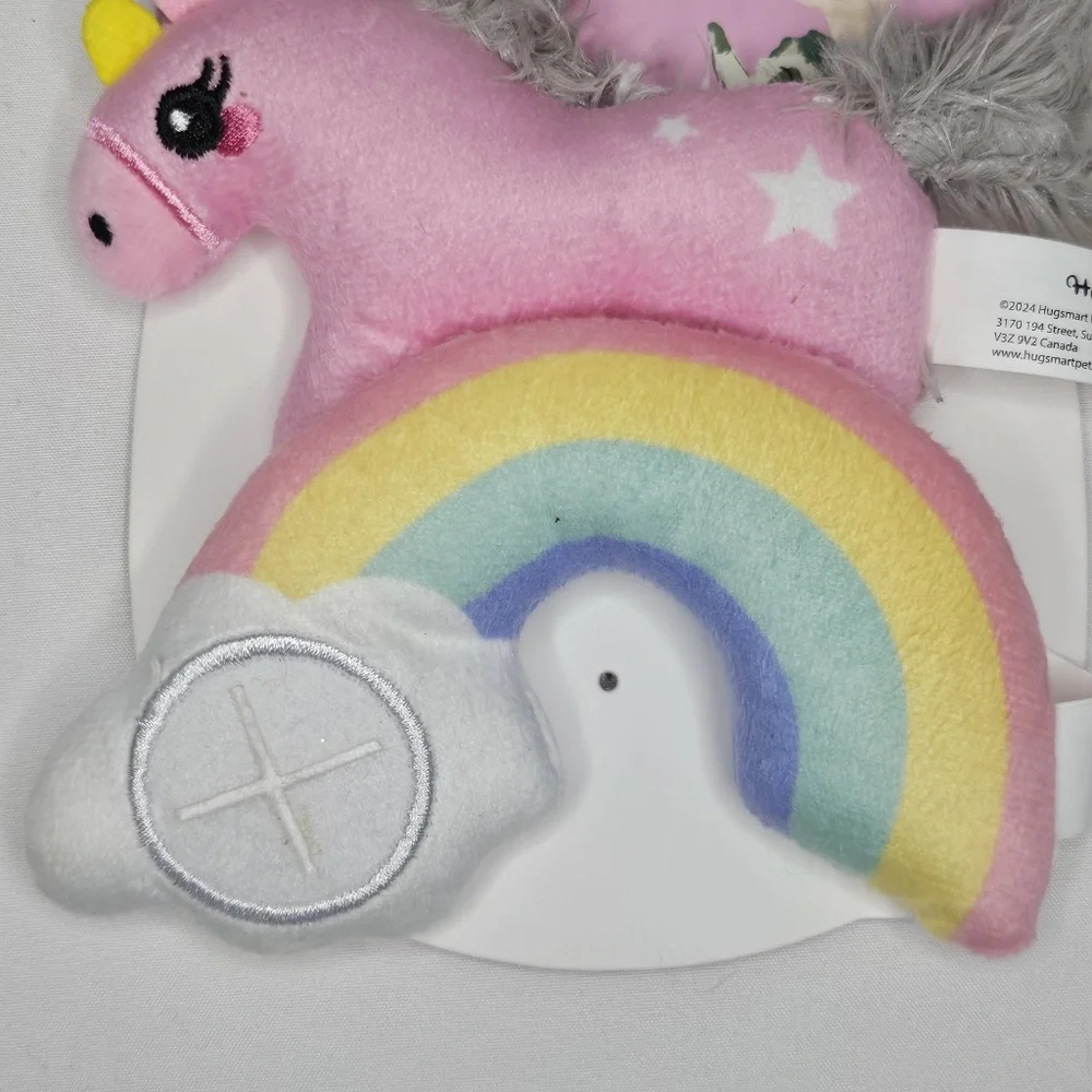 New Hugsmart Meow Buddies Crazy Catcher Rainbow Unicorn Cat Toy Catnip Treat